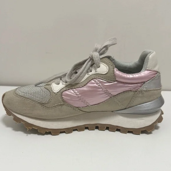 .ShuShop PHOEBE Kids Pink Metalic Sneaker Sz 1 - Picture 8 of 14